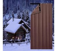 TINBOSE Thermal Insulated Door Curtain,Winter Doorway Curtain Noise Reduction Windproof Waterproof Door Cover Noise Barrier Soundproof Blanket Heavy Duty Cold Protection Door Screen(100x210cm)
