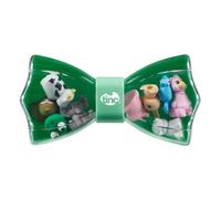 Tinc 10 Assorted Animal Erasers in Bow Tie Tub, Mint Green