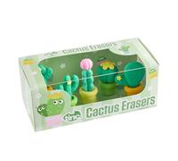 Tinc Cactus Eraser Collection Pack for Kids - Use at School & Homework (S4CATCER)