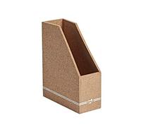Tinc Cork Magazine Holder | Eco-Friendly Plastic Free File Folder | Desk Tidy Storage Box Folder | 100% Recyclable Materials | Authentinc