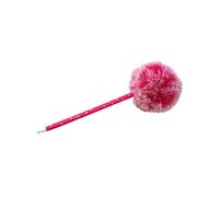 Tinc Cute Fluffy Pom Pom Pen for Party Bags, School Supplies Ballpoint Pen, Pink