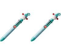 Tinc Festive Multicolour Retractable Ballpoint Pen 6-in-1 Colour Ballpoint Pens for School Office Home | Gonk Character (MLTCKGON) (Pack of 2)