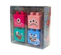 Tinc Monster Erasers Collection Pack for Kids - Use at School & Homework (S4MONSER)