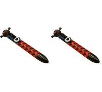 Tinc Multicolour Retractable Ballpoint Pen 6-in-1 Colour Ballpoint Pens for School Office Home, Black (Pack of 2)