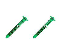 Tinc Multicolour Retractable Ballpoint Pen 6-in-1 Colour Ballpoint Pens for School Office Home | Green (MLTCLKGR) (Pack of 2)