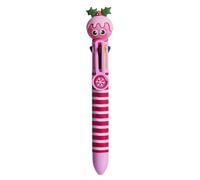 Tinc Novelty Christmas Pudding 6-in-1 Retractable Ballpoint Pen - Pink Cute Pen