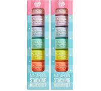 Tinc Novelty Macaroon Stacking School Highlighter - Set of 5, Multicolor (MACSTKHL) (Pack of 2)
