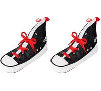 Tinc Novelty Standing Sneaker/Trainer Shaped Pencil Case for School & Work | Black Kids Case for Girls & Boys (Pack of 2)