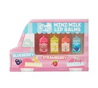 Tinc - Set of 4 Lip Balms in Mini Milk Boxes - Moisturiser with Blueberry, Banana, Strawberry and Vanilla - Playful Beauty Accessory for Children - Multicoloured - Set of 4