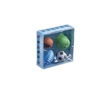Tinc Sports Eraser Collection Pack for Kids | for Use at School & Homework - Easy Error Correction - Pencil Erasers - Colourful Gift Style Packaging | 4 Novelty Sport Theme Rubber Erasers, SPOERCOL