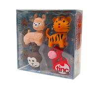 Tinc Wild Animal Erasers Collection Pack for Kids - Use at School & Homework (S4WILDER)