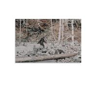 TINCHEW Bigfoot Poster Picture Print Tapestry Wall Paint Art Tapestries Decor Modern Home Artworks Gift Idea 16x24inch(40x60cm)