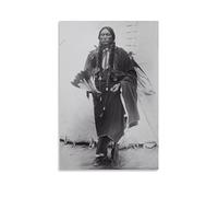TINCHEW Comanche Warrior Chief Quanah Parker Poster Tapestry Decorative Painting Wall Art Living Room Tapestries Bedroom Prints 24x36inch(60x90cm)