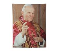 TINCHEW Polish Pope John Paul II Poster Painting On Wall Art Tapestry Scroll Picture Print Living Room Walls Decor Home Tapestries 30"x40"