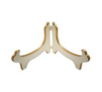 Tincogo Display Stand Easel Bowl Stands for Display Large Deep Bowls, Platters and Deep Dishes White Gold