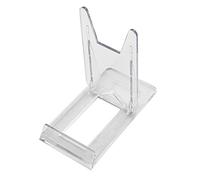 Tincogo Plate Stands for Display, Two-Piece Adjustable Clear Plastic Display Stand for 5-9 Inch Decorative Plates and Bowls, Picture Frames, Books, Photos, Small Signs and Collectibles, Set of 6