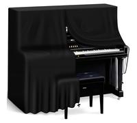 TINDTOP Upright Piano Cover, Silver-coated Oxford Full Cover Piano Cover Waterproof Dustproof Moistureproof Piano Cover Fits Standard Size Piano Cover