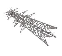 TINEASUR 1:100 Scale Miniature Electric Tower Model Black 18.8Cm with Transmission Tower Accessories for Architectural Landscape Model Building