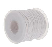 TINEASUR 1 Roll 61m Cotton DIY Candle Wick Braided Twine String Spool with No Black Smoking and No Smelly Smell for Pillar Candle