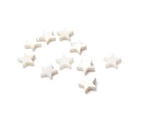 TINEASUR 10 Pcs Pack Star Shape Guitar Fretboard Dot Inlays White Seashell Mini Size Easy to Mount Decorations for Fingerboard and Banjo