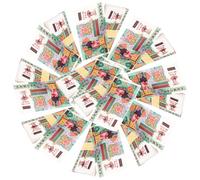 TINEASUR 10 Sets Bank Notes Ancestor Paper Green Paper Material Qingming Festival Offering to The Spirits Rituals for Ancestors