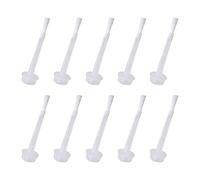 TINEASUR 100 Pcs Dip Powder Replacement Liquid Brushes White Hdpe Nail Art Tools with Replaceable Brush and Easy to Use Design for Gel Polish and Nail Art