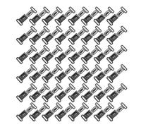 TINEASUR 100pcs Black Abs Breakaway Buckles for Lanyards Plastic Quick Release Clasps 12.5mm Inner Diameter Lightweight Connector Clips for Sewing Crafts and Safety Use