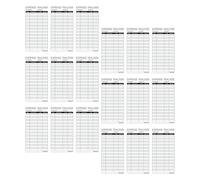 TINEASUR 100pcs Expense Log Notebook Financial Record Book Portable Paper Ledger with Team Collaboration Design 5.94x2.99 in Black for Small Business and Personal Use in Business