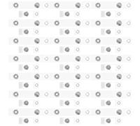 TINEASUR 100pcs Id Badge Clips with Metal Snap Button and Eyelet, Plastic Name Badge Clips Resistant to Wear and Cracking, for Offices and Schools Security Passes