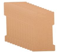 TINEASUR 100pcs Kraft Hairpin Display Cards with Pre-cut for Hair Clips Barrettes Brooches and Jewelry Cardboard Holders for Organizing and Suspending Hair Accessories