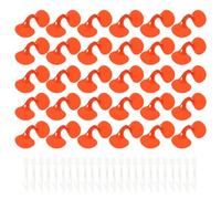 TINEASUR 100pcs Plastic Chicken Blinders Red Anti Fighting Glasses Small and Compact Poultry Eyeglasses to Chicken Survival Rate for Farming and Pet Supplies
