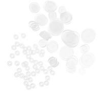 TINEASUR 100pcs Silicone Earring Discs Earring Pads Replacement for Lost Backs Grip Tightly Soft Protective Comfortable for Droopy Ears