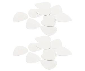 TINEASUR 100pcs Silver Stainless Steel Guitar Picks Set with Smooth Edge for Electric, Acoustic Bass Guitars, Metal Thumb Plectrums Suitable for Rock, Jazz, Country Music Styles