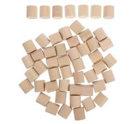 TINEASUR 100pcs Unfinished Wooden Cylinder Blocks for Crafts and Educational Use, Solid Wood Natural-Themed Painting and Art Projects, Suitable for Classrooms