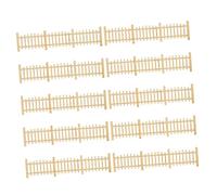 TINEASUR 10pcs 1:50 Scale Miniature Wooden Fence Model Sturdy Craftsmanship and Hand Assembled Design, for Model Village and Educational Projects, Garden Decoration