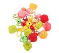 TINEASUR 10pcs D Fruit Phone Charm Kawaii Decorative Lanyard with Bell