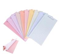 TINEASUR 10pcs Daily Checklist Notepads with Sticky Reminders, To-Do List Notepad Set for Office and Study, Desk Organizer Notebooks for Work and Academic Planning