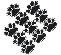 TINEASUR 10pcs Dog Paw Embroidered Appliques Cloth Patches for Sewing Clothes Decoration Soft with Thick Texture Pattern for Jackets Bags Crafts Easy to Use and Sew