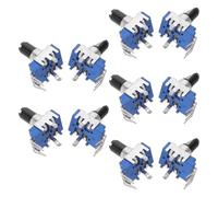 TINEASUR 10pcs Double Linear Rotary Potentiometer for Digital Piano and Keyboard Instruments, 4 Pin Vertical Mount Shaft Knob with Smooth Rotation, for Piano and Keyboard Repair Replacement