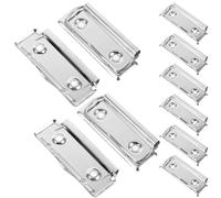 TINEASUR 10pcs Metal Writing File Clips for Clipboards, 7cm Strong Document Board Clamps Without Corner Guards, Office Stationery Clips for Paper and Craft Projects