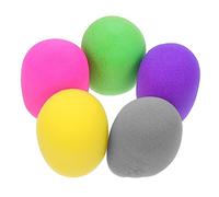 TINEASUR 10pcs Microphone Sponge Covers Disposable Mic Sleeves Protective Mic Covers for Ktv Karaoke Colorful Foam Shields for Singers and Performers