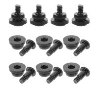 TINEASUR 10pcs Pan Head Machine Screws Replacement Hard Drive Screws for 2.5" SSD and 3.5" Mechanical Hdd with Shock Absorption, Fully Threaded Bolts for PC Assembly and Repair