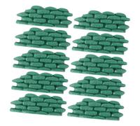 TINEASUR 10PCS Plastic Sandbag Bunker Model Combat Scene Accessories for Army Figures Teaching Tools and Creative Military Dioramas in Green Safe and Decorative Random Color