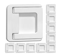 TINEASUR 10pcs Proof Sliding Door Window Security Locks with Abs Material for Cabinet Doors and Household Windows, Featuring Stability and Security Restriction, Modern Minimalist Design