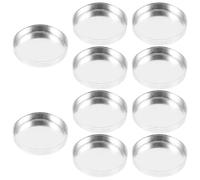 TINEASUR 10pcs Small Empty Makeup Pans Aluminum Eyeshadow Tray DIY Pressed Powder Palette Compact Storage for Custom Cosmetic Use