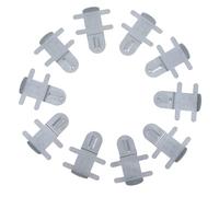 TINEASUR 10pcs Stainless Steel Cage Fastening Clips for and Small Animal Food Box Securing Stable and Prevents Spillage for Farms and Homes