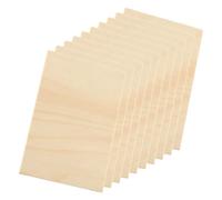 TINEASUR 10pcs Unfinished Basswood Planks 100x200x1.5mm Multi-Layer DIY Wooden Boards for Pyrography Crafting Wood Pieces for Arts and Woodworking Projects