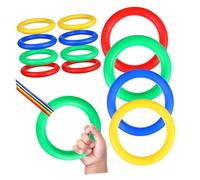 TINEASUR 12 Pcs Walking Rope with Handles for Safety and Orderly Queuing Kindergarten Line Rope for Preschool Group Outings Wrist Leash Preventing Wandering