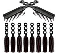 TINEASUR 12pcs Airbag Hair Combs Plastic Combs Curved Handle Ergonomic Design Creative Style Suitable for Homelessness Homes and Ladies Shelters