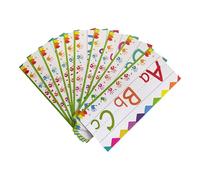 TINEASUR 12pcs Alphabet and Number Flash Cards Set ABC and 0-10 Number Line Learning Charts for Classroom and Playroom Wall Decor Educational Wall Alphabet and Banner for Preschool and